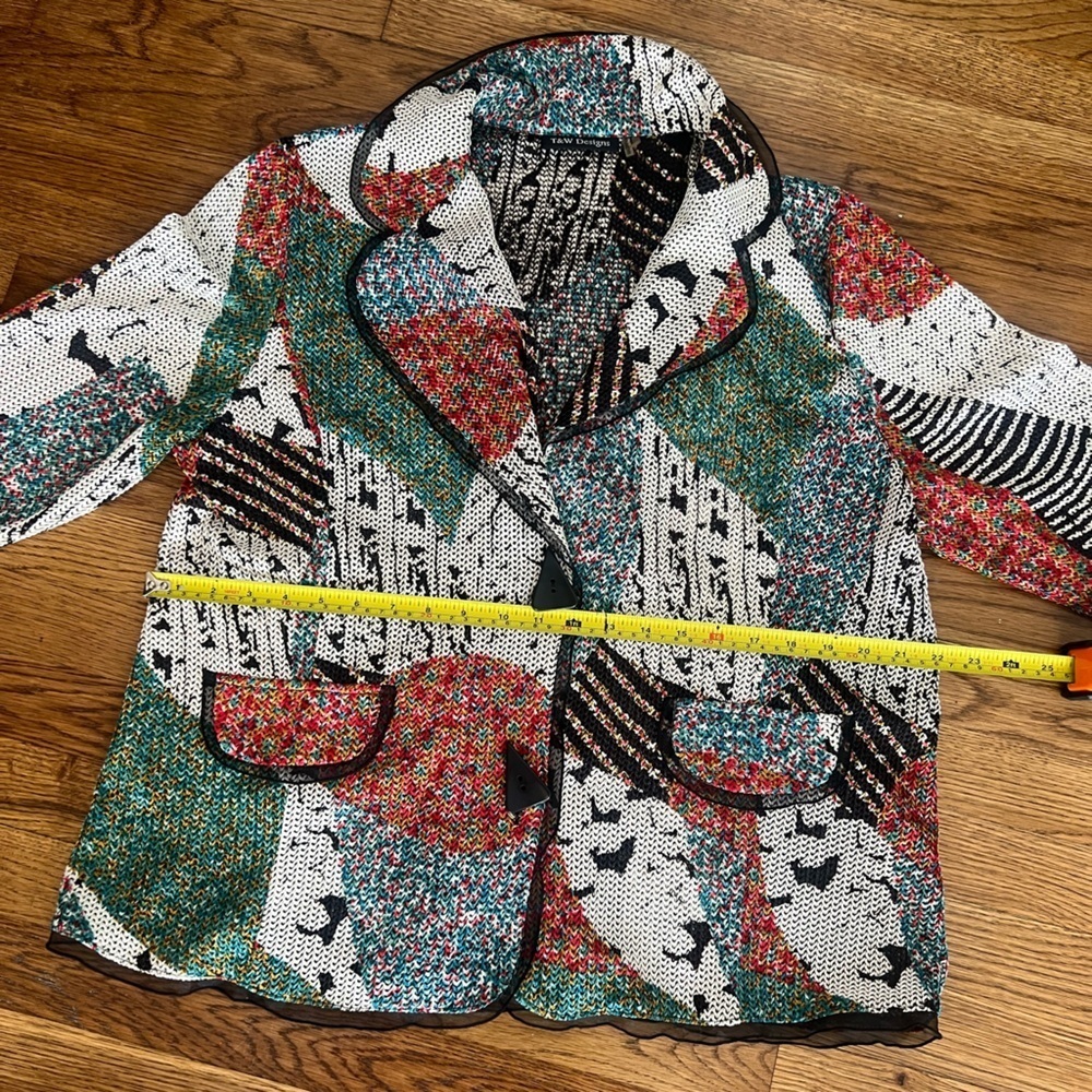 T&J Designs Multicolor Patterned Blazer - Picture 10 of 15